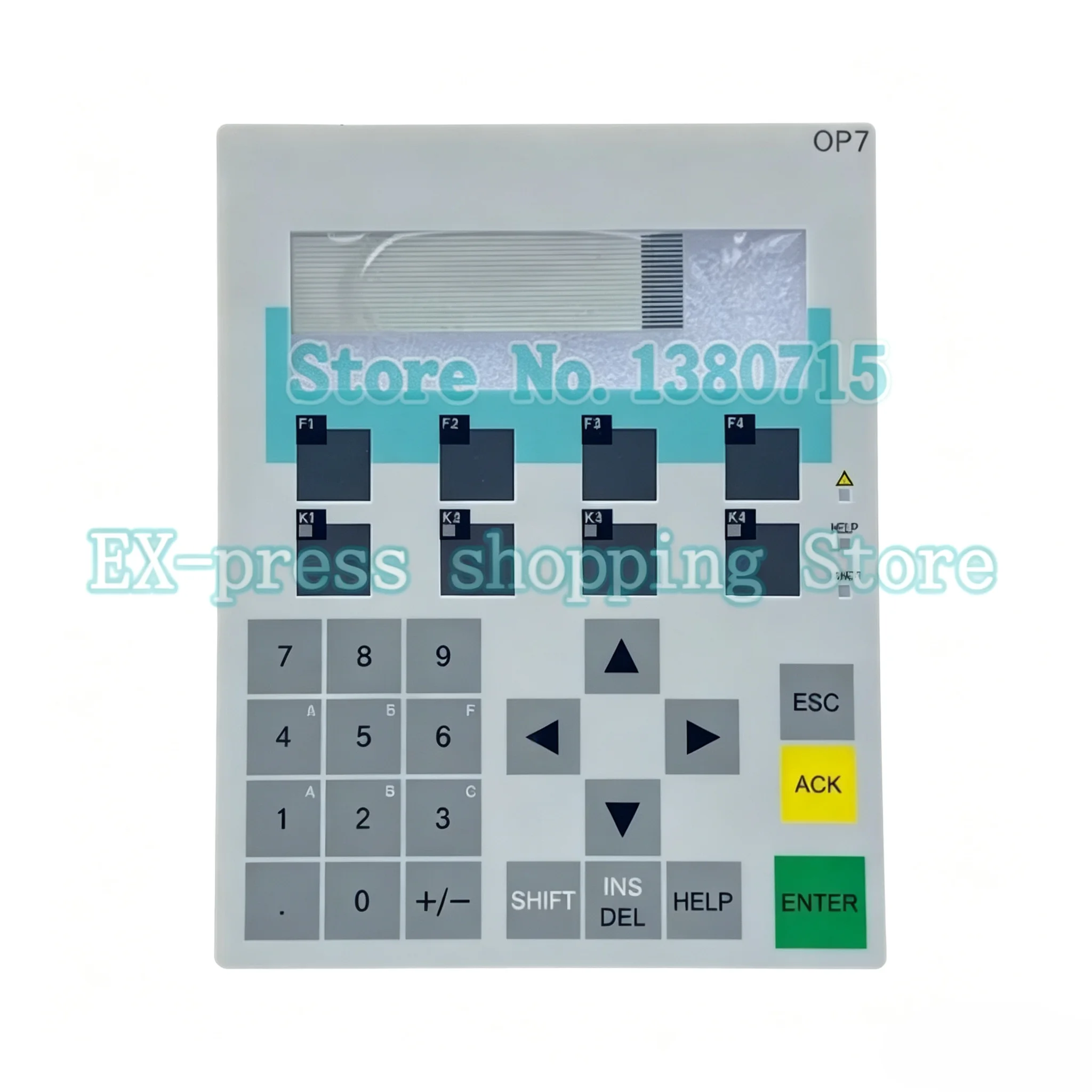 Clavier à membrane OP7 6AV3607-1JC00-0AX1 6AV3607-1JC20-0AX1, film de bouton pour panneau industriel avec boîtier en plastique