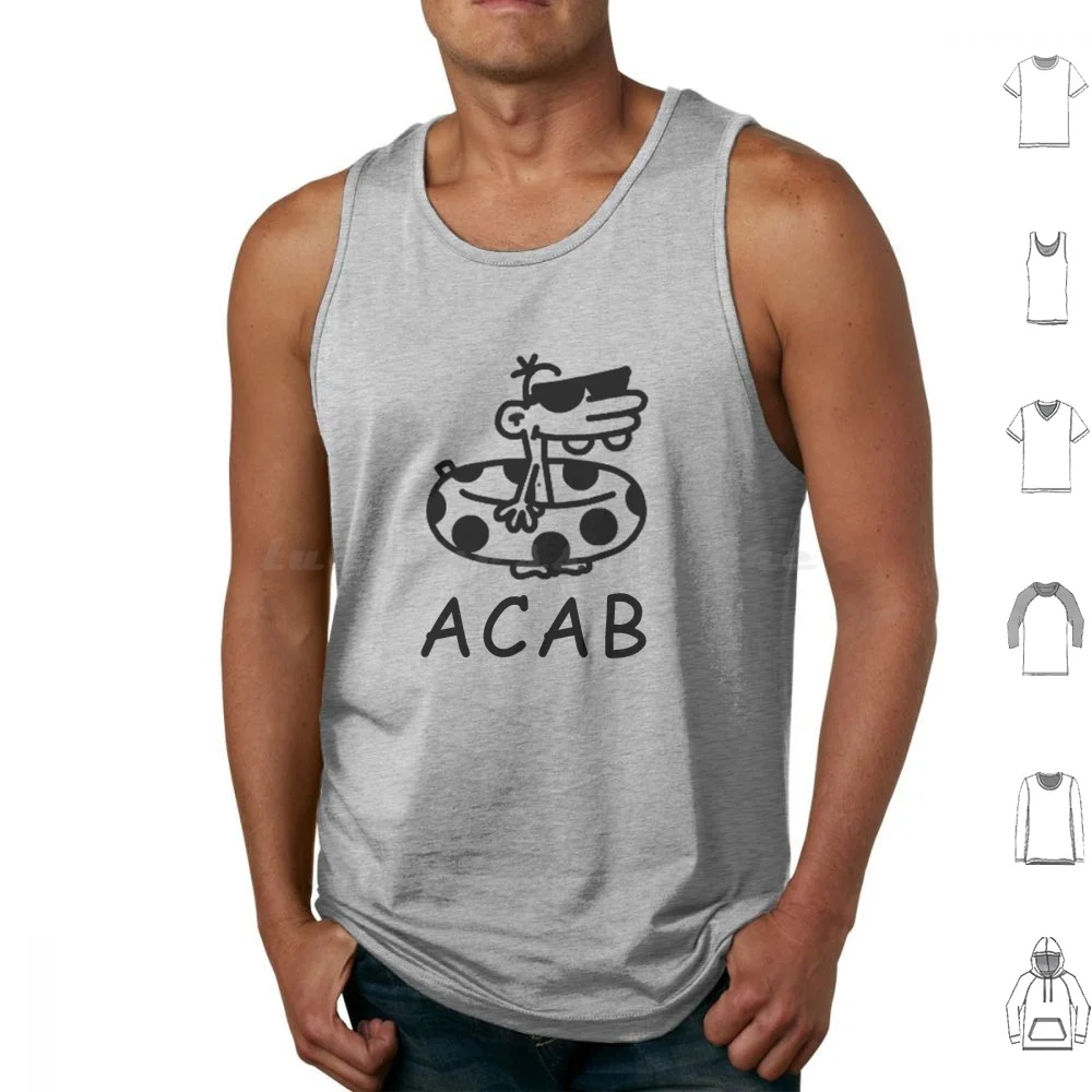 Manny Heffley Acab Tank Tops Print Cotton Acab Acab Manny Manny Heffley Acab Meme Manny Says Acab Blm Manny Wimpy Kid