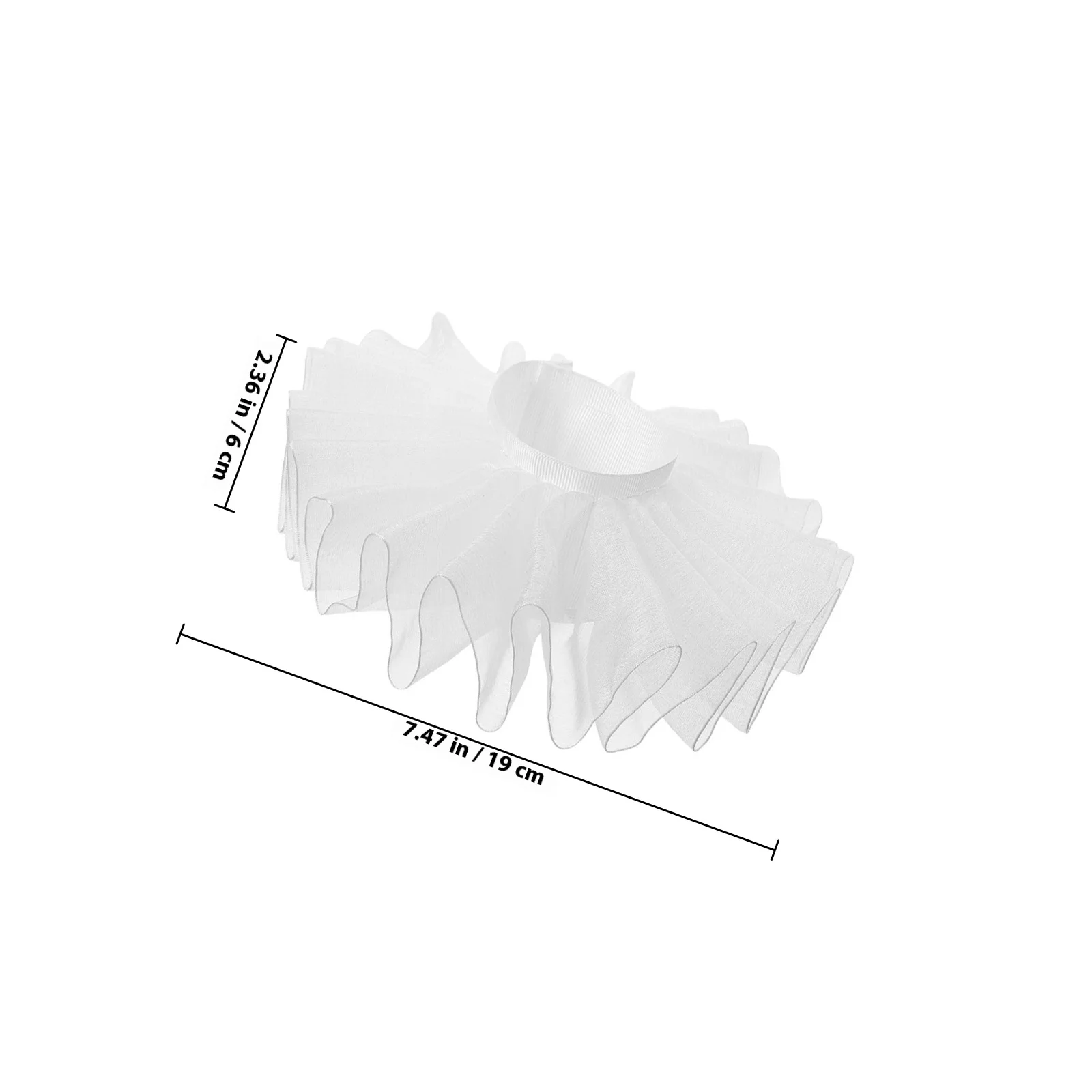 1 زوج كشكش المعصم الأصفاد للنساء في سن المراهقة فساتين راقية اكسسوارات زي كم مكشكش الكفة سوار لوليتا ارتداء اليد #2