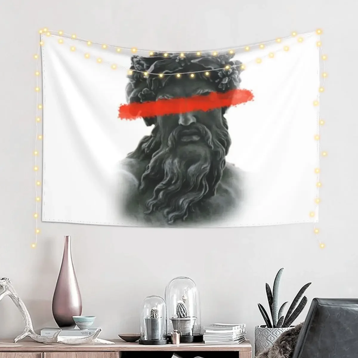 Zeus Statue Greek Sculpture Tapestry Wall Art Decoration Bedroom Luxury Living Room Decoration Tapestry