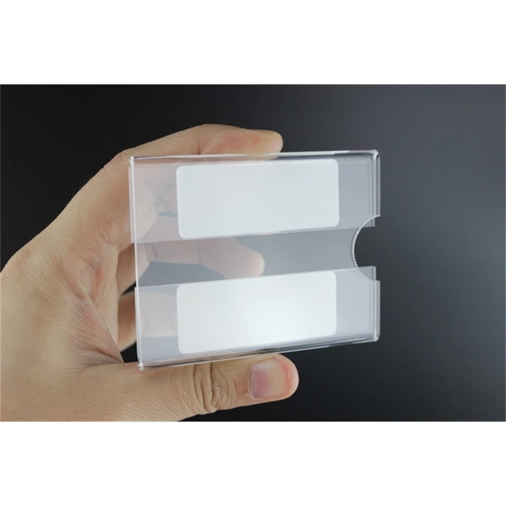 7.5*5.5cm 50pcs T2mm Adhesive Wall Shelf Sign Cover Frame Acrylic Lable Holder Price Tag Name Card Label Frame