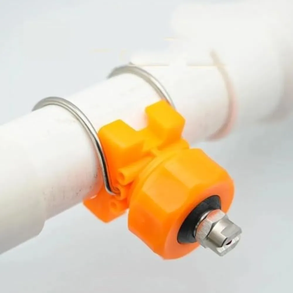 Wear Resistant Fan Spray Nozzle Adjustable Conical Sprinkler Head Corrosion Resistant Plastic Atomizing Nozzle Surface Cleaning