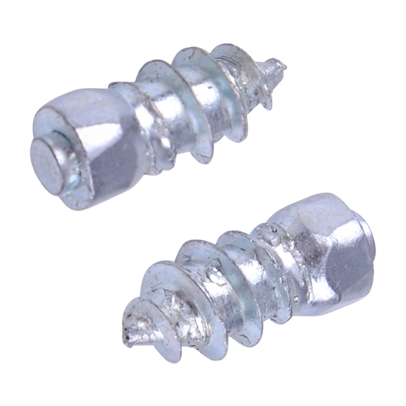 Alloy 100pcs 15mm Car Truck Steel Wheel Tire Tyre Spikes Screw Stud Winter Anti-Slip Ice Road Snow SUV Accessories