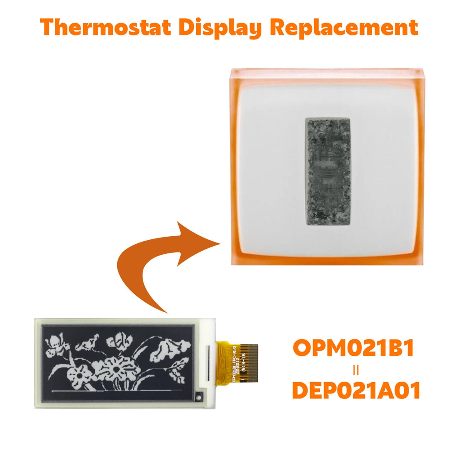2.13 pouces 250x122 OPM021B1 DEical0213A1 DEP021A01 pour Netatmo Smart ThermoandreV2 NTH01-EN-E remp