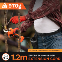 40mm 21V Cordless Electric Pruning Shears With 2 Rechargeable 2Ah Lithium Batteries