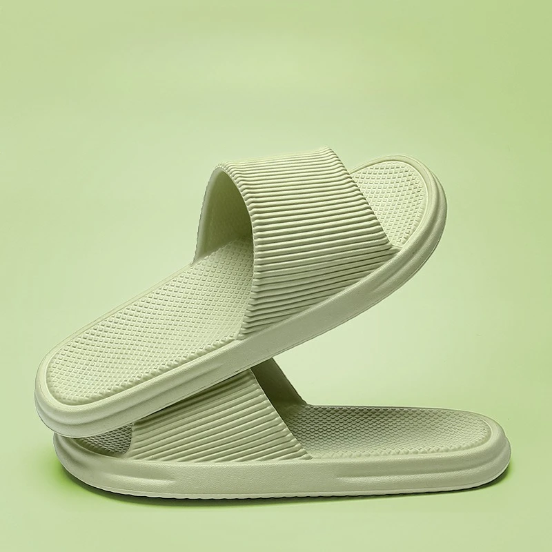 Sandal Wanita Musim Panas Warna Solid Kasual EVA Slide Nyaman Anti-Slip Sepatu Rumah Dalam/Luar Ruangan Sandal Lembut Penggunaan Ganda Sederhana