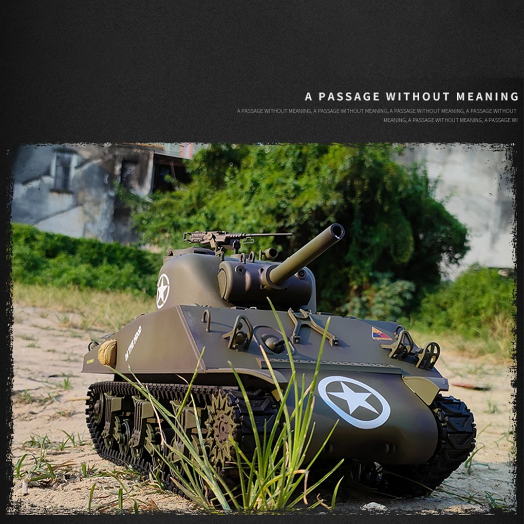 1/16 Henglong 3898 2.4g RC Symulacja w skali rzeczywistej Amerykański czołg Sherman M4a3 Terenowy Model Wojskowy Zdalnie Sterowany Zabawka dla Dorosłych
