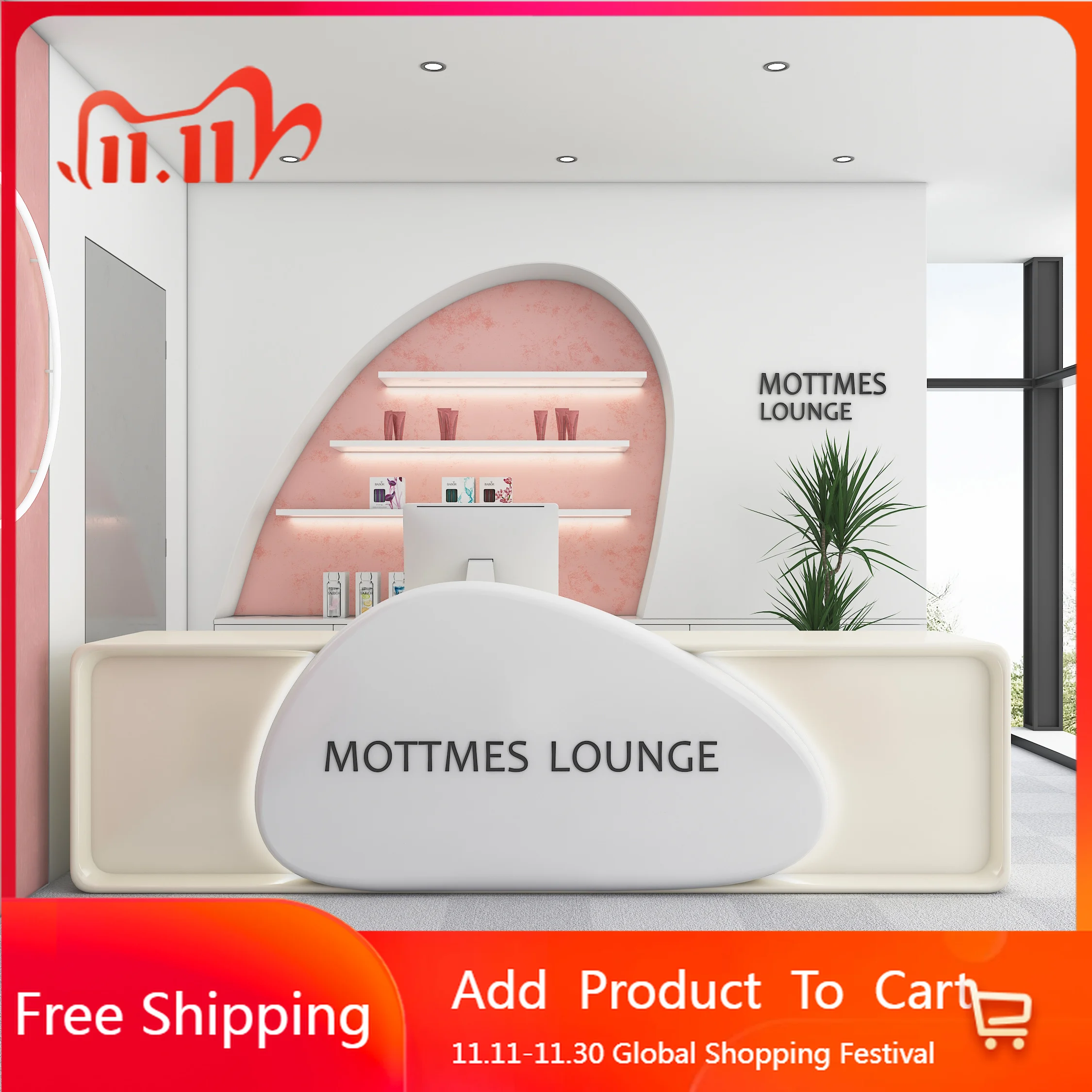 

Beauty Luxury Reception Desks Restaurant Executive Minimalist Aesthetic Reception Desks European Scrivania Trendy Furniture