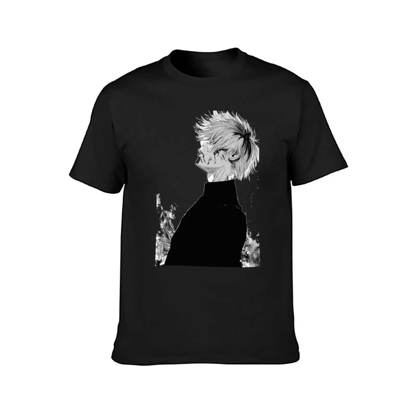 kaneki T-Shirt vintage boys animal print boys whites plain T-shirts for men cotton