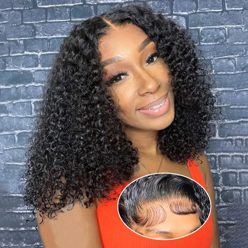 

Wear And Go Bob Wigs Human Hair Deep Wave Glueless Pre Plucked Pre Cut 5X5 Lace Closure Ready To Wear Bob Wigs Beginner Friendly