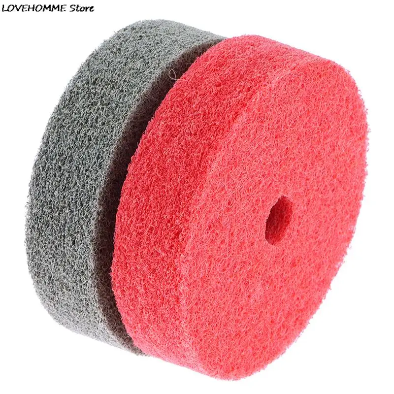 Roue de polissage en Nylon, 3 pouces, 75mm, pour le polissage du métal, du bois, du plastique, accessoires pour outils électriques