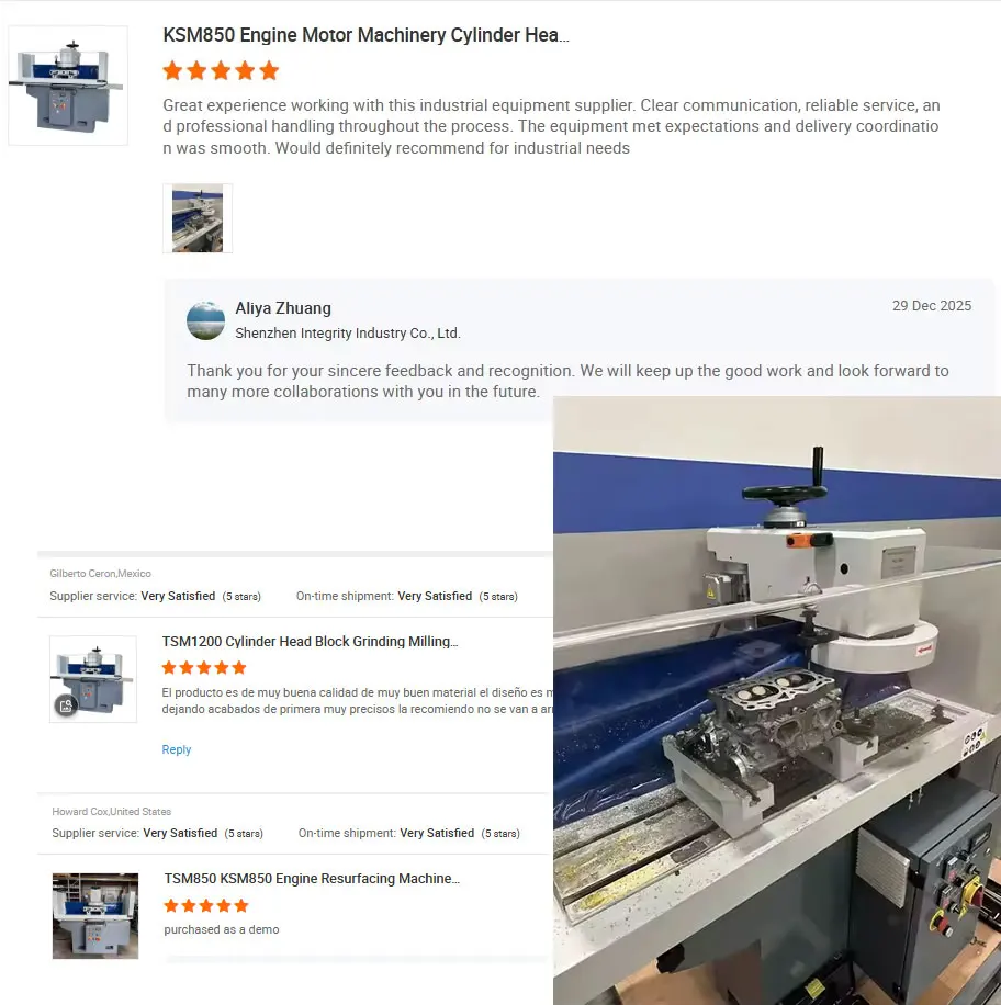 TSM850 KSM850 LD1200P Engine Grinder Resurfacing Machine Automobile Cylinder Head and Block Grinding Milling Machine