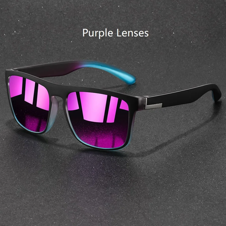 Modische Vintage Quadratische Sonnenbrille für Männer und Frauen Angeln Fahren Luxus Marken-Designer Sonnenbrillen Retro Eyewear – Detail 10