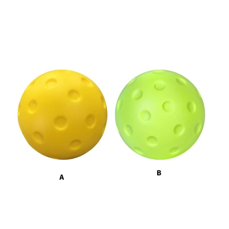 Fotografia 3: Q39E Bolas prática Pickleballs espuma silenciosa PU Pickleballs espuma para ambientes internos e externos