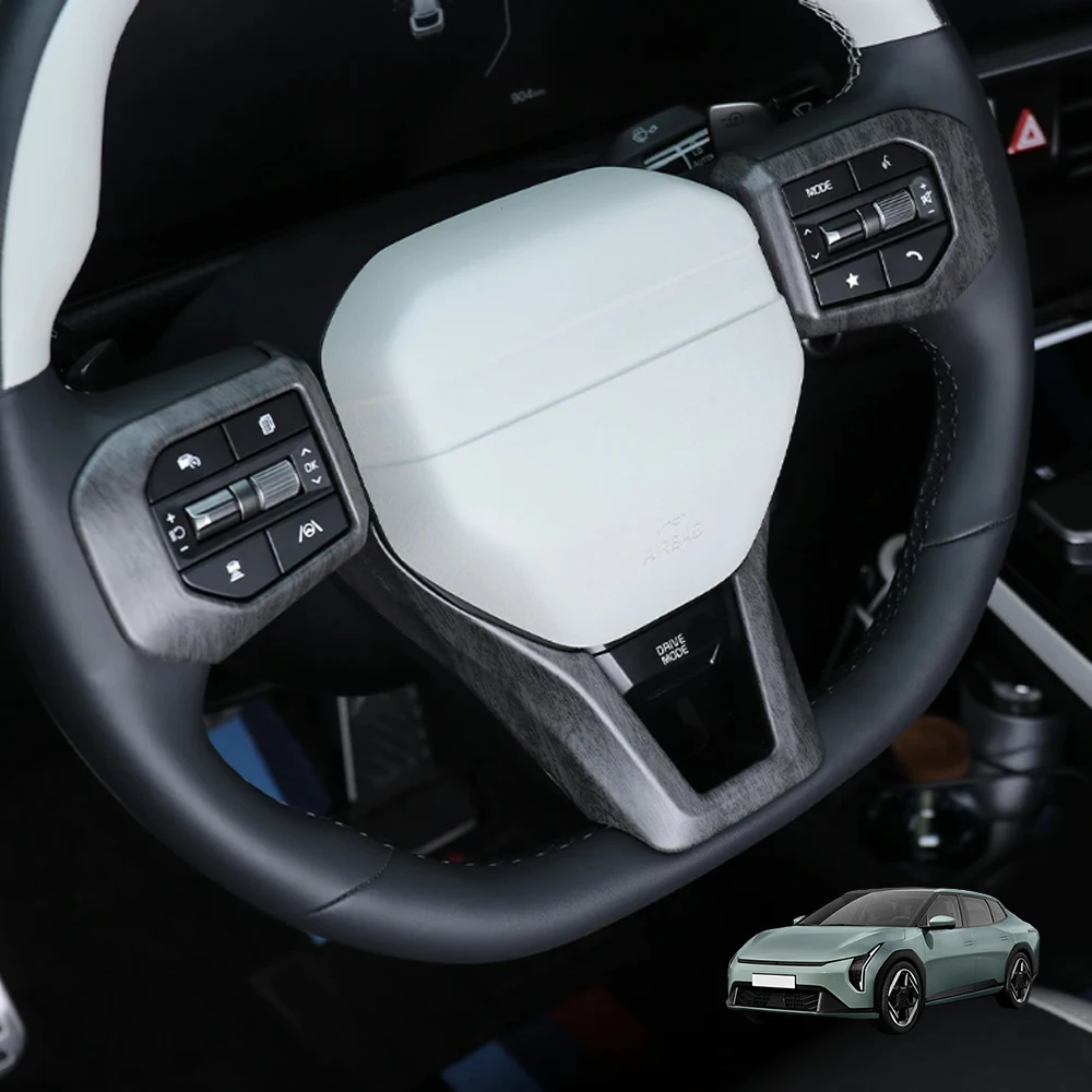 

For Kia EV4 2025 2026 GT Steering Wheel Car Switch Button Trim Panel Frame Cover Accessories LHD/RHD