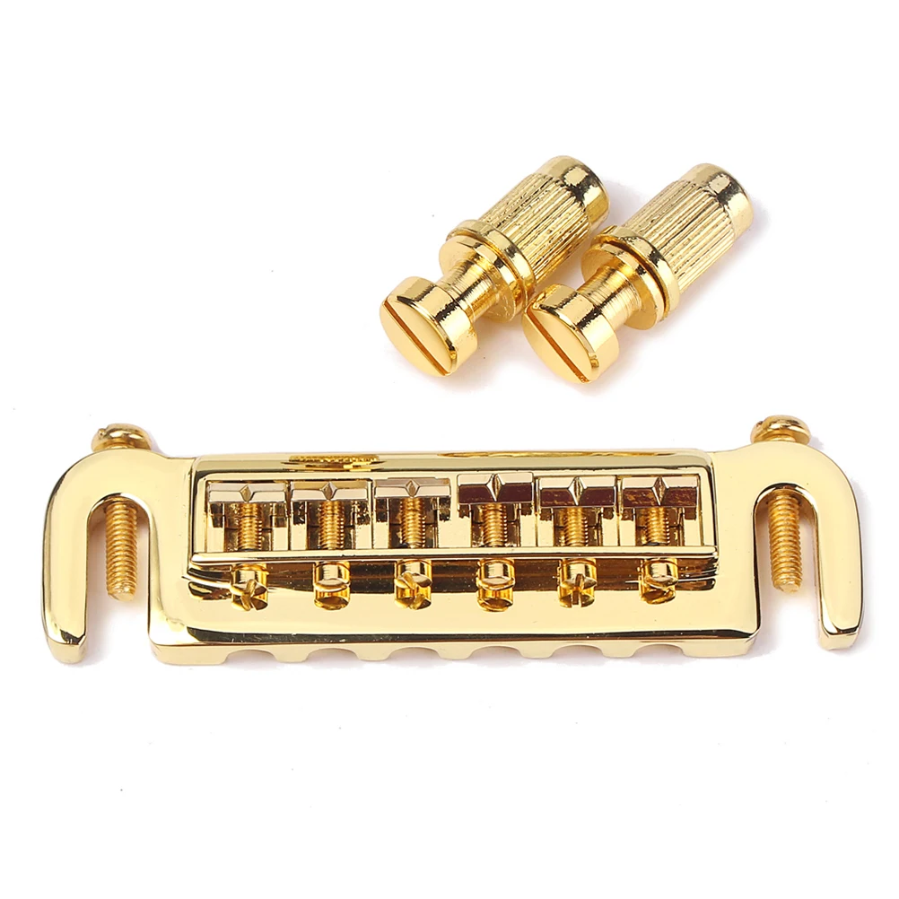 

Electric Guitar Bridge Replacement Parts Roller Saddle Accessories Durable Zinc Alloy Fully Adjustable Smooth Working Guitar