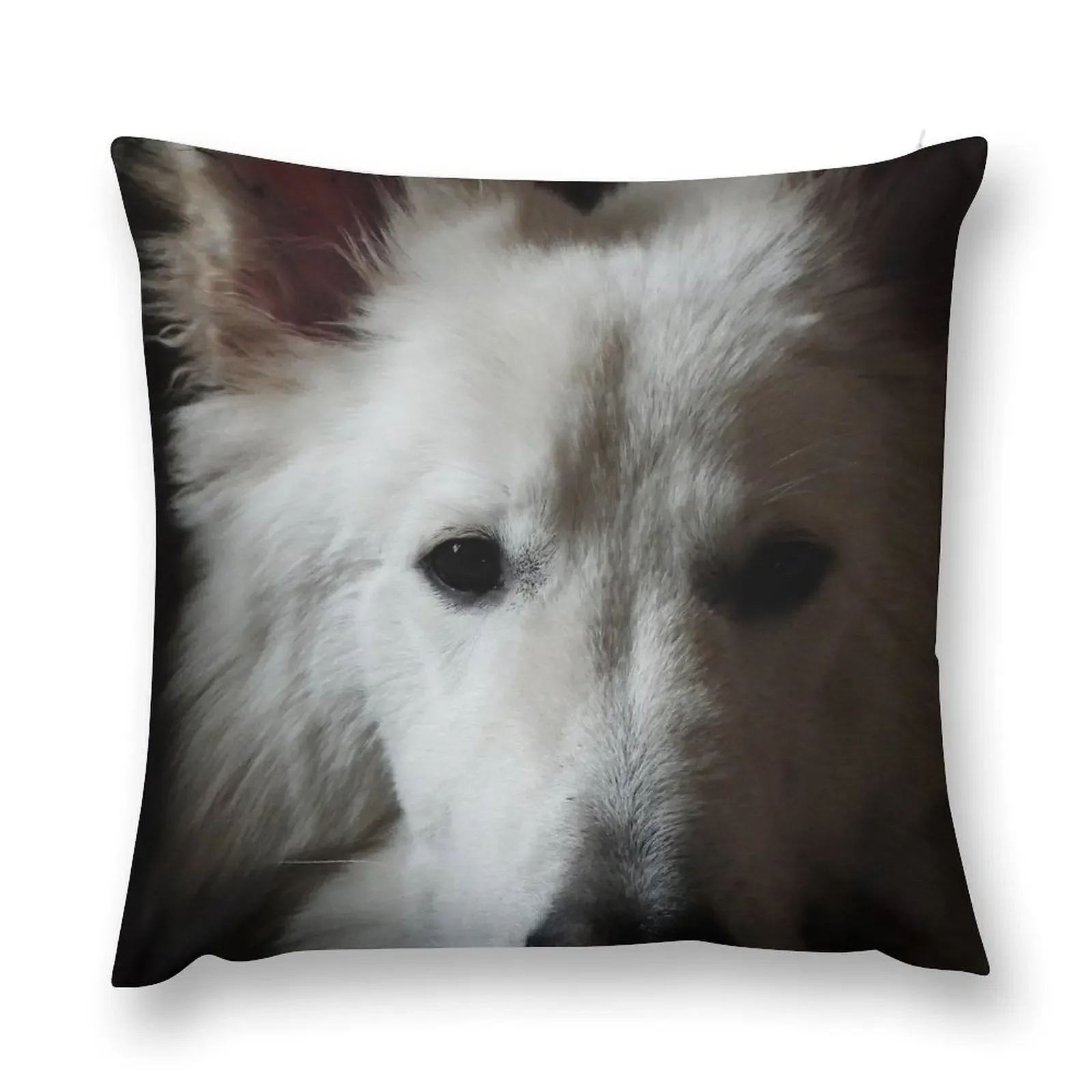 

White German Shepherd Throw Pillow Anime Custom Cushion Photo Room decorating items Cushions For Children pillow