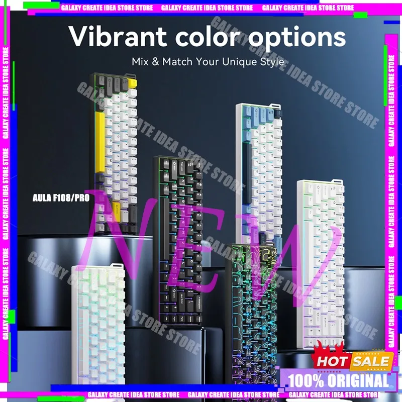 

Новый игровой магнитный переключатель Ajazz AK680 V2, 68-клавишная клавиатура, 8K, скорость сканирования, 12K, позиционирующая пластина из алюминиевого сплава, подарки