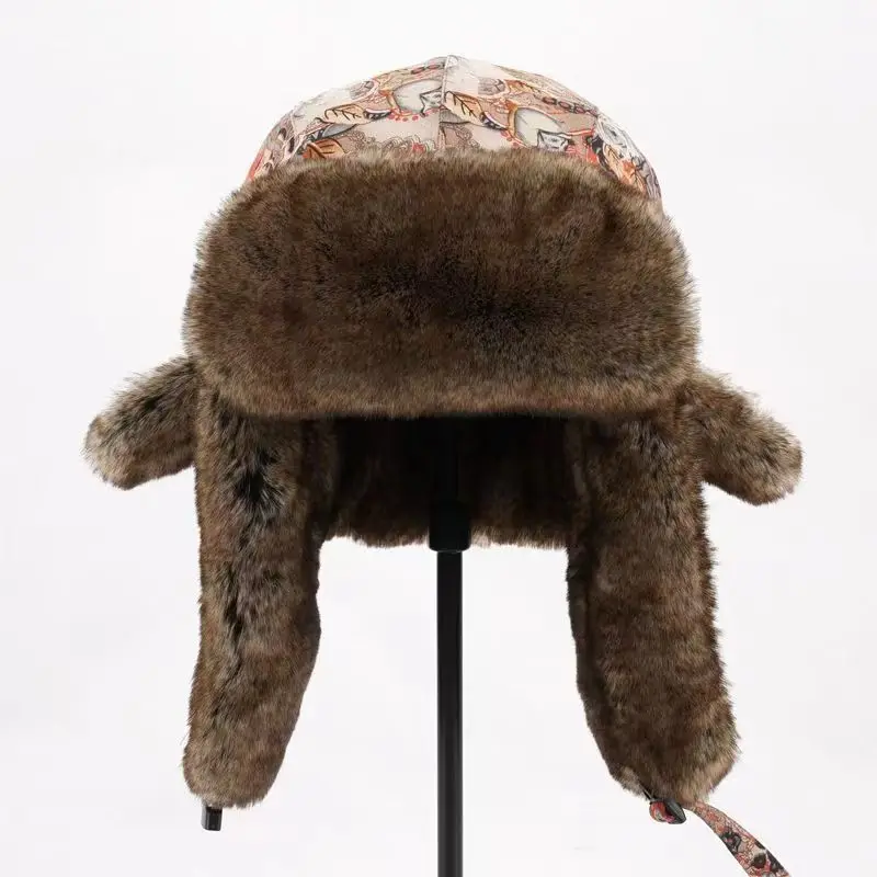 Winter Bomber Hat For Men Women Faux Fur Russian Earflap Caps  Ushanka Trapper Hats