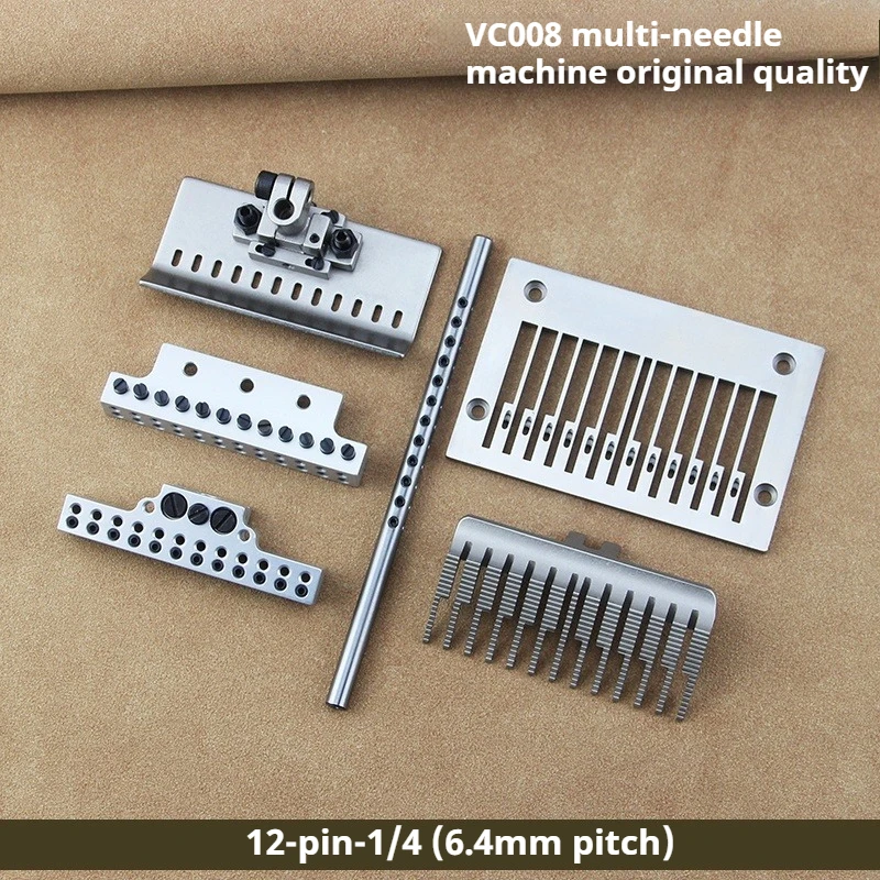 

SilverStar VC008 12-Needle Bar Set: Needle Plate & Presser Foot | Genuine for Aomoto/JACK 8009VC Lower Band Machines