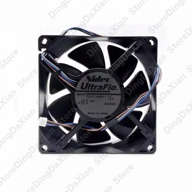 

d+1PCS For NIDEC T92C12MGA7-57 9232 DC12V 0.31A 92*92*38MM 4-Pin Silent Cooling Fan