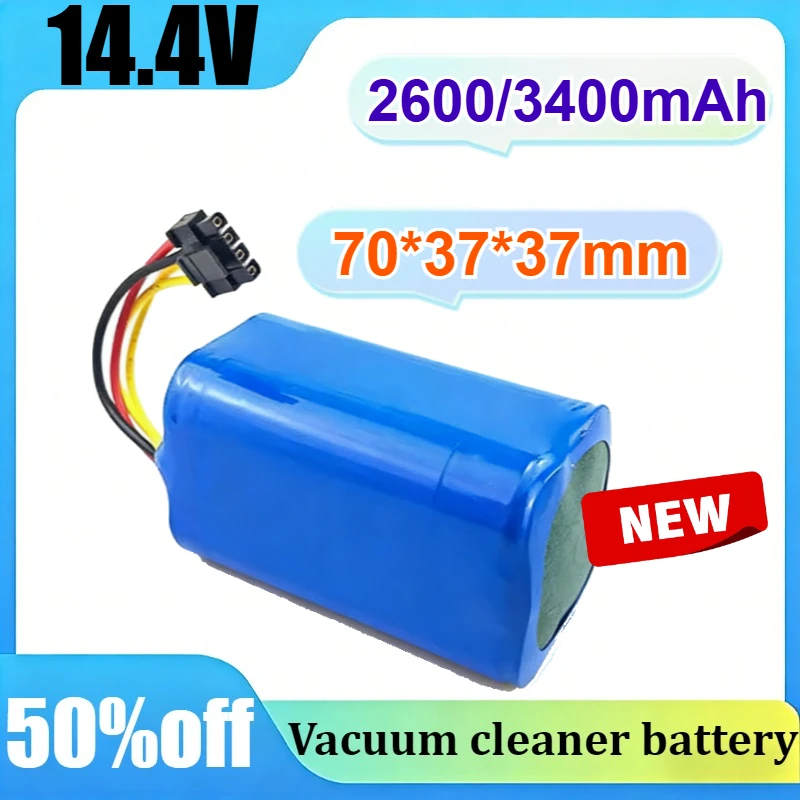 

14.4V 2600/3400mAh for Bagotte P1 P2 P3 760 780T 790T for SUZUKA for Polar Bear for KAKA760 Vacuum Cleaner Rechargeable Battery