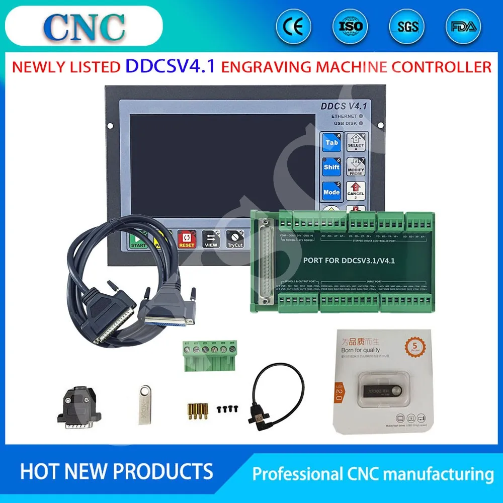 

The latest DDCSV3.1 upgrade DDCS V4.1 3/4 axis independent offline machine tool engraving and milling CNC motion controller