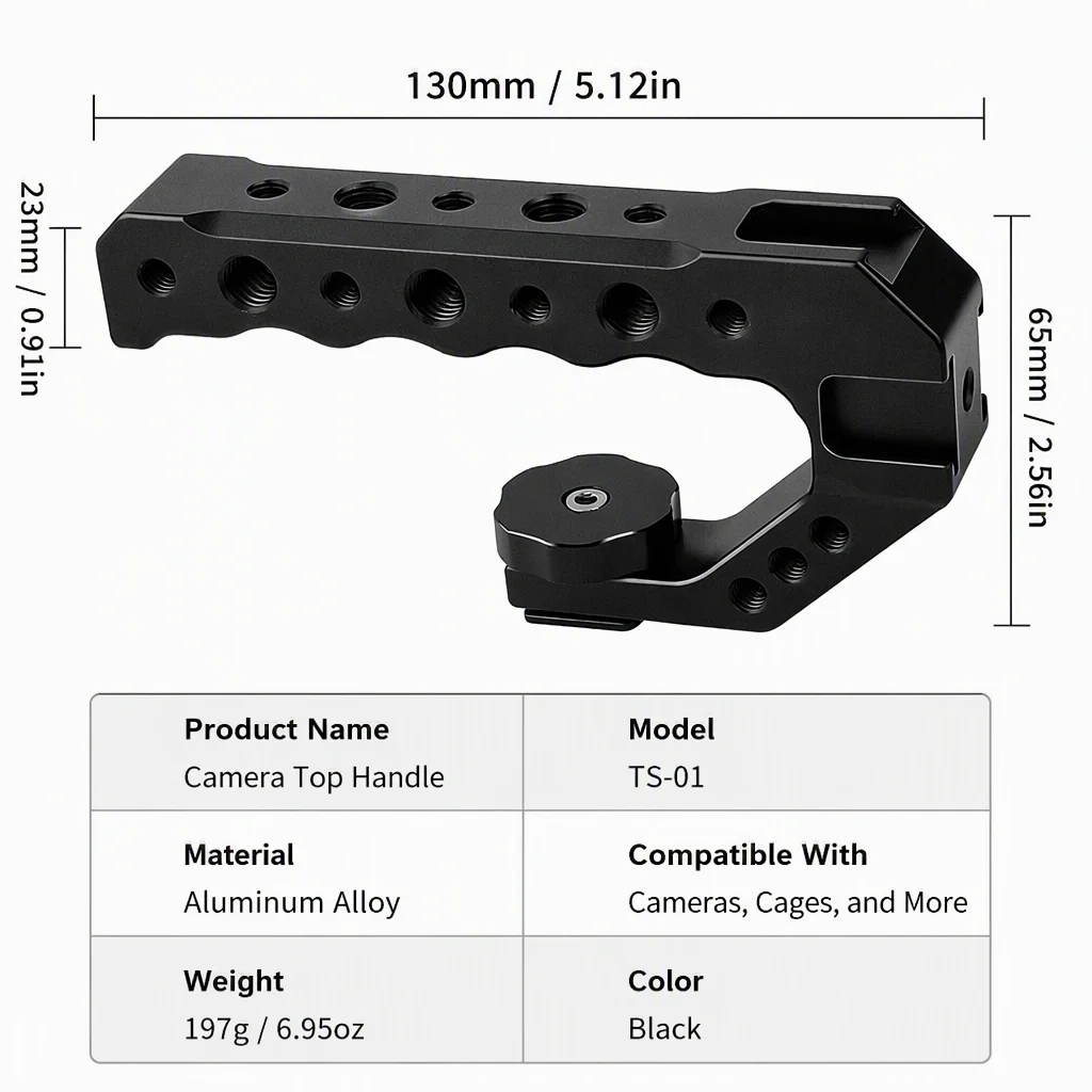 Górny uchwyt aparatu, mini sli – Camera Cage Rig recenzja i cena