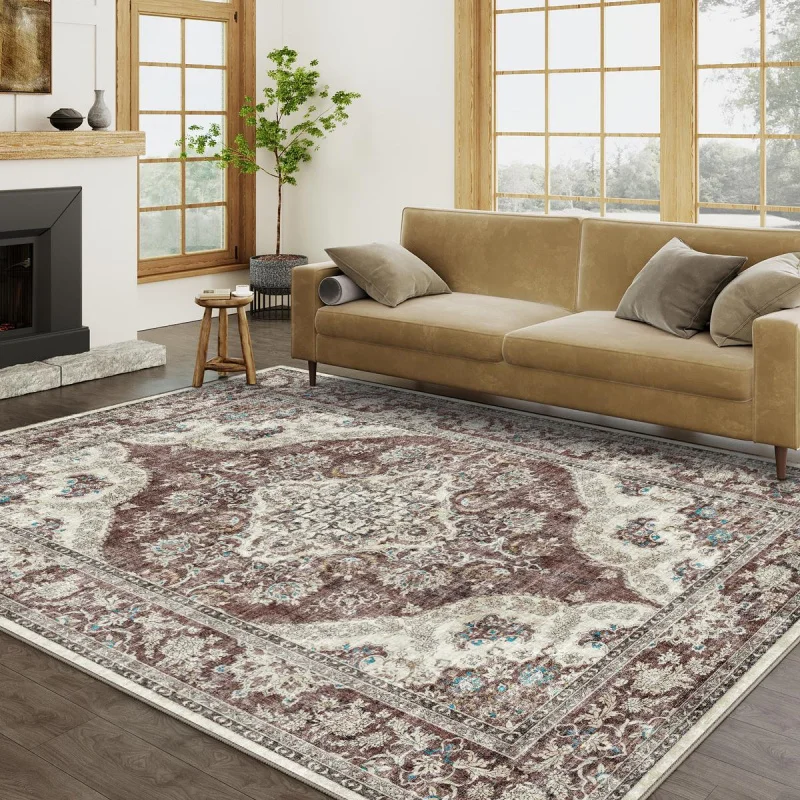 VIKAMA Nordic Light Luxury Large Carpet Living Room Sofa Tea Table Carpet Bedroom Bedside Carpet Modern Simple Home Decoration