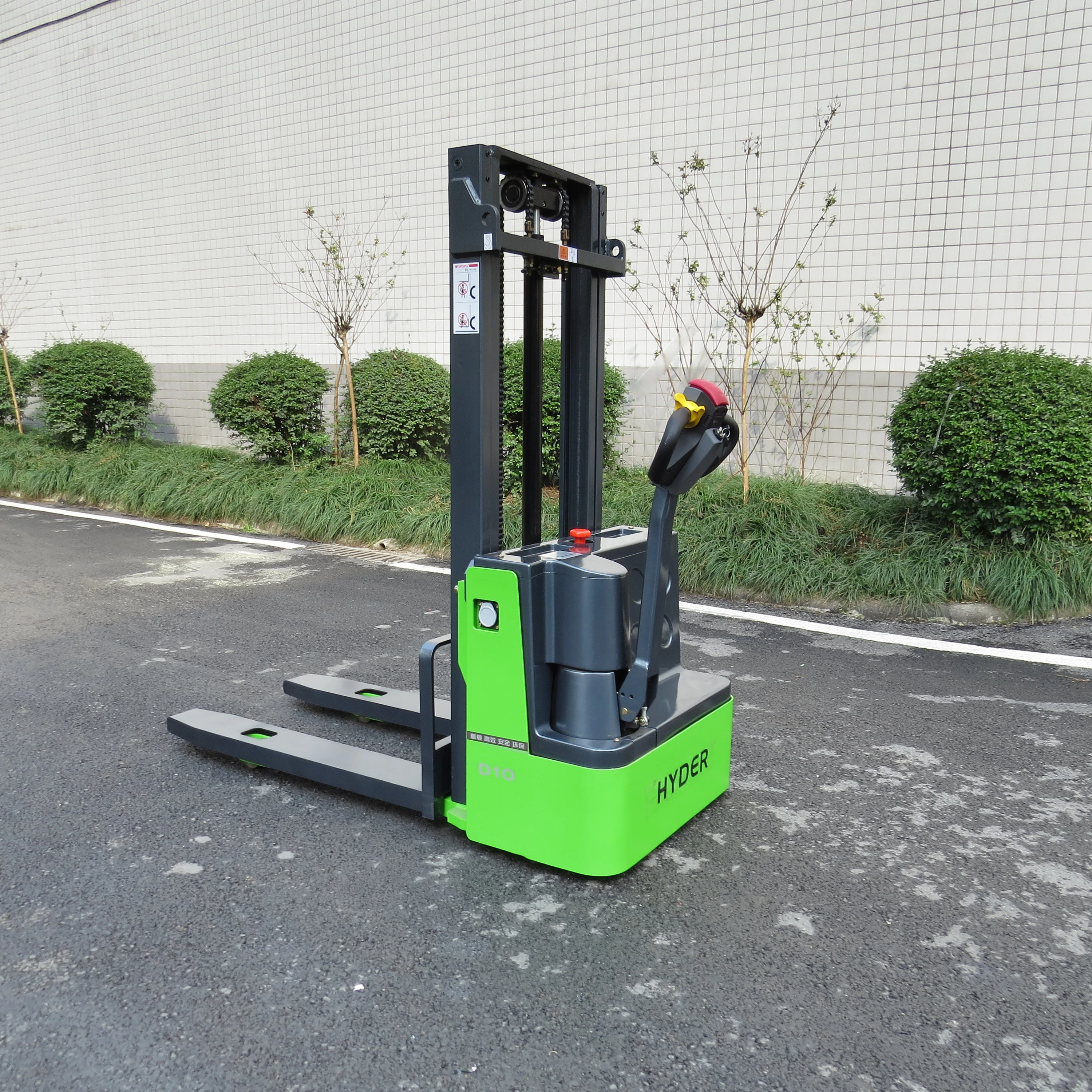 Hyder Stacker gerbeur 2.5m 3m 1000kg 1500kg Load Hydraulic Walkie Electric Stacker Forklift for warehouse use