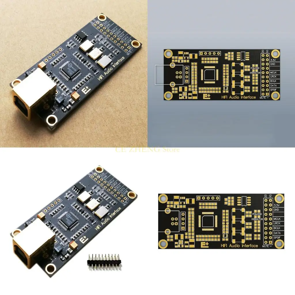 

E56B HIFI USB-декодеры SA9227 USB-DAC Асинхронный USB-модуль DSD128 32 бит/384 кГц