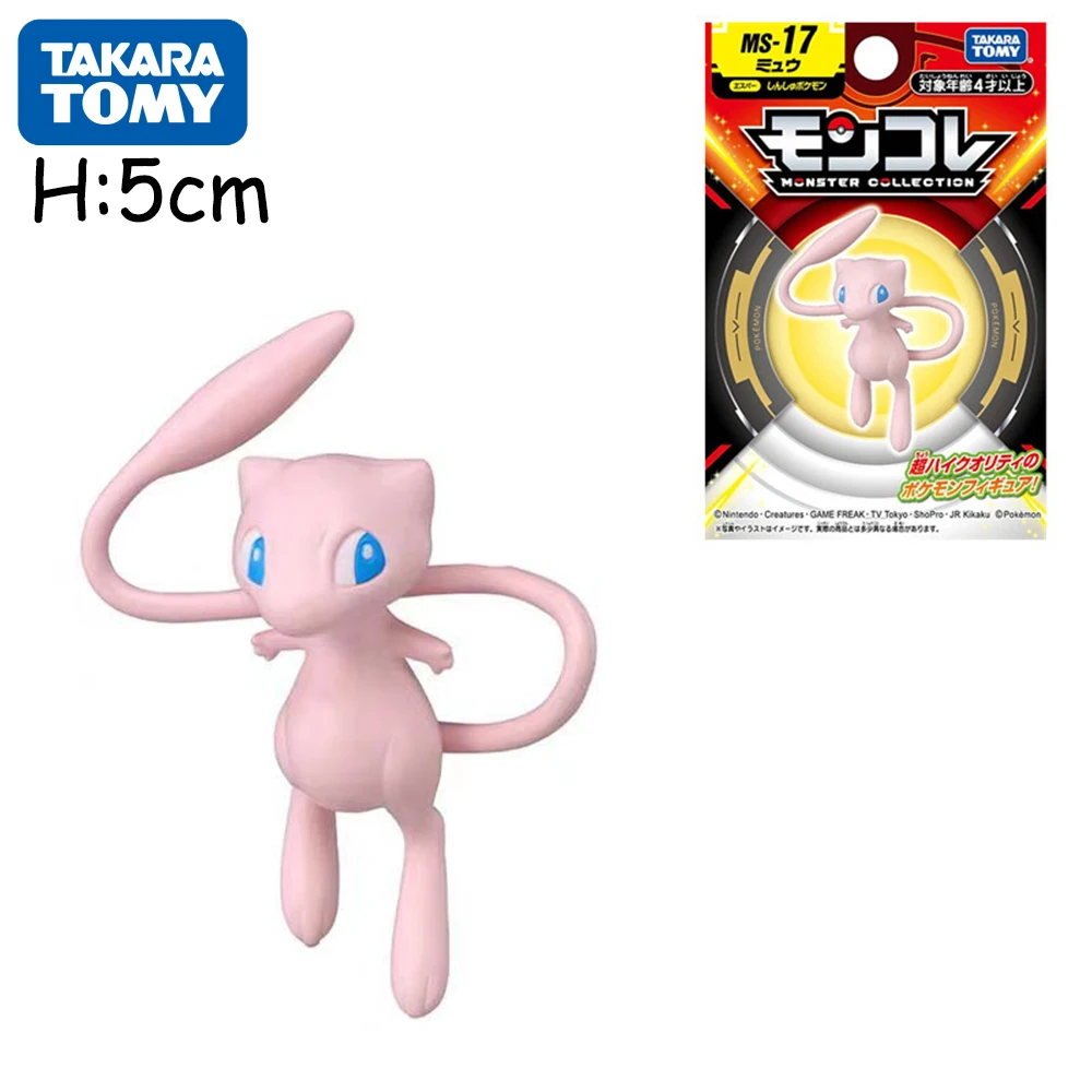 Original Psyduck Eevee Pikachu Mew Pokemon Figures Toy Greninja Blastoise PVC Statue Doll TAKARA TOMY Genuine Version Model Gift