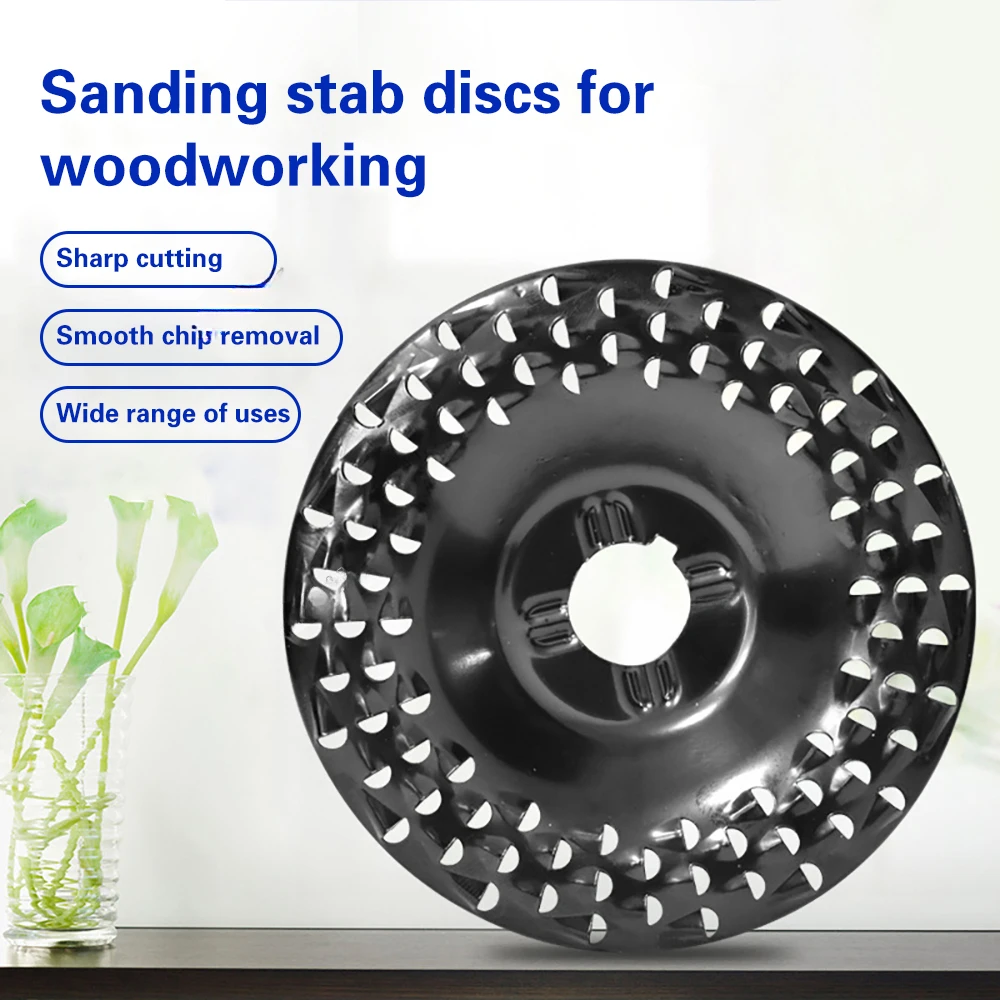 

92mm/125mm Wood Shaping Wheel Grinding Discs Grinder Wheel Disc for Angle Grinders Woodworking Sanding Rotary Abrasive Tool