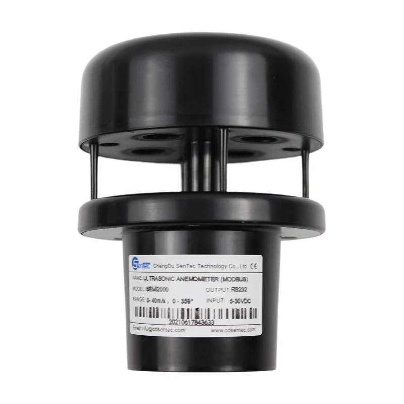 SEMI2000มินิการเกษตรอัลตราโซนิคทิศทางลมความเร็วเครื่องวัดความเร็วสถานีสภาพอากาศเซ็นเซอร์ความชื้นอุณหภูมิ
