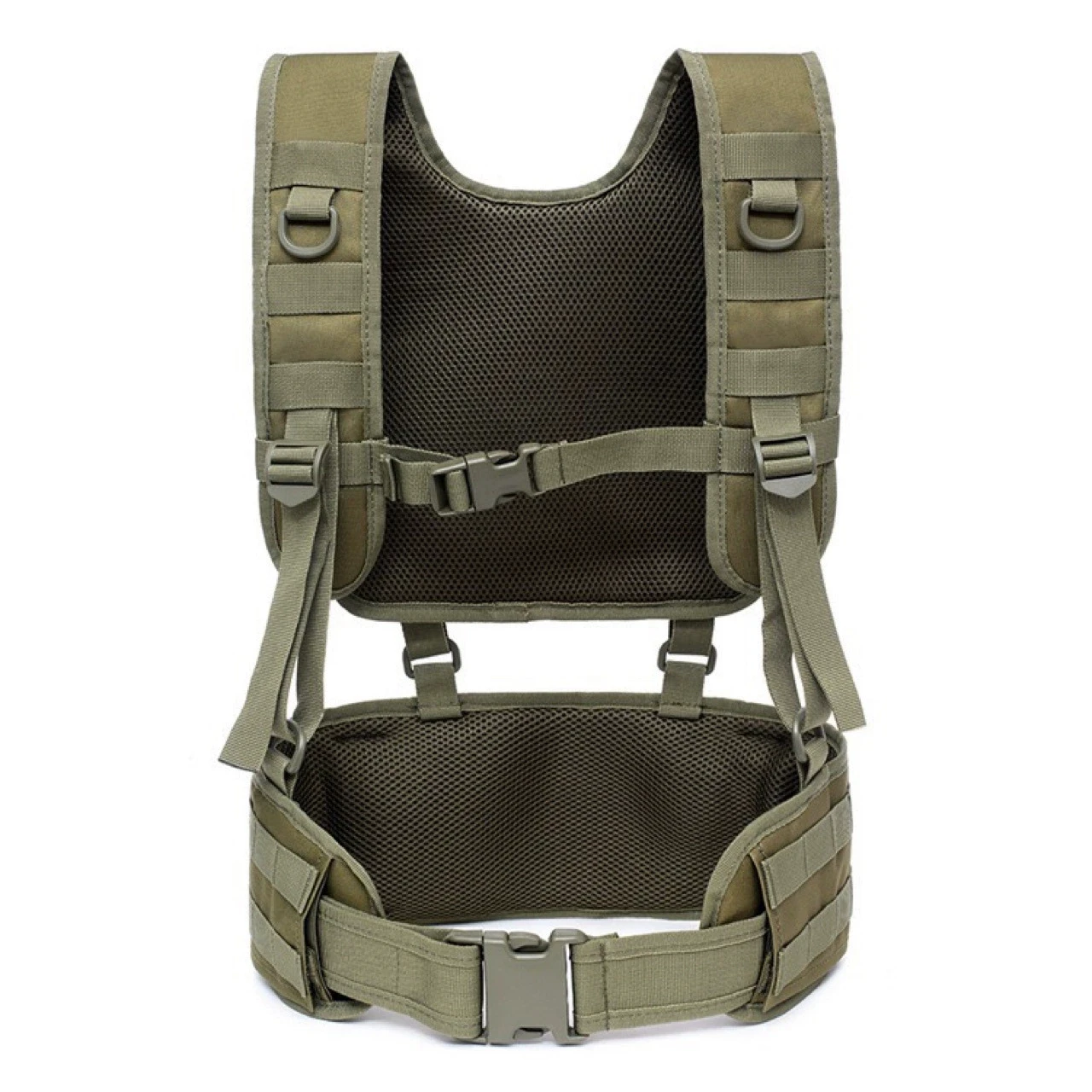 Molle Tactical Padded Vest Belt Set Removable Harness Detachable Suspender Straps Airsoft Combat Waist Belt ​ - view 3