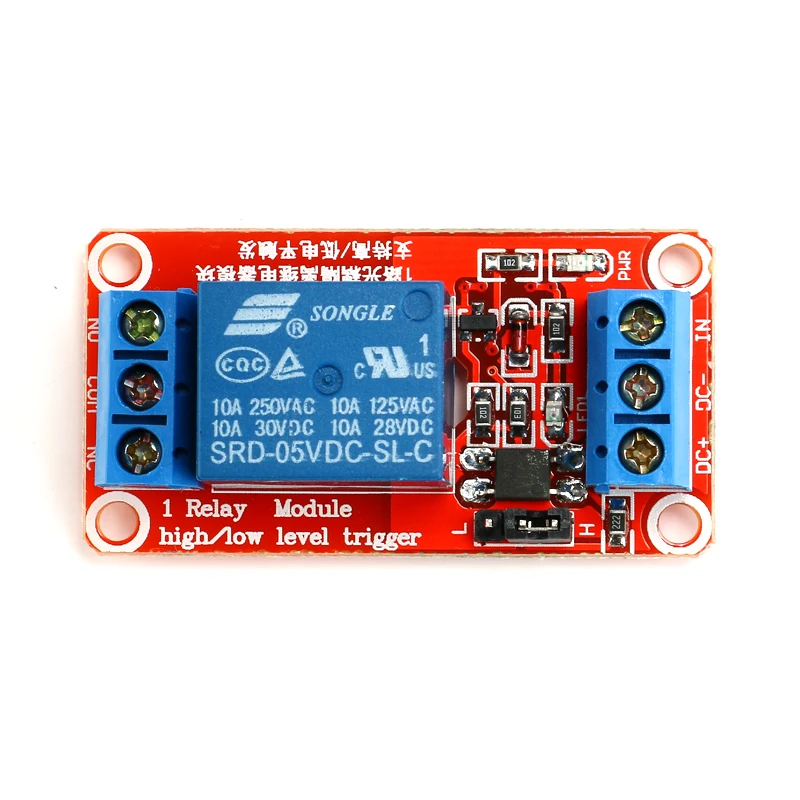 1 Channel 5V 12V 24V Relay Module Board Shield With Optocoupler 12V Relay Module Support High and Low Level Trigger for Arduino