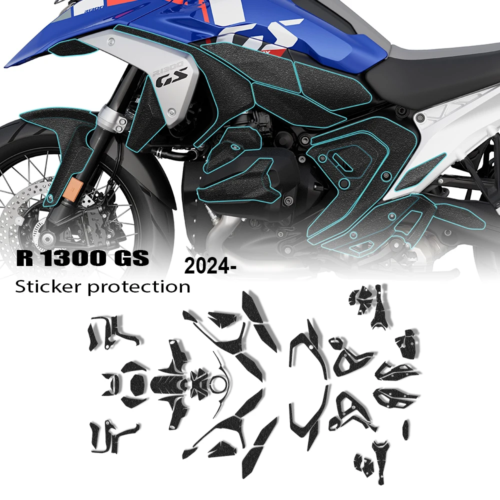 

NEW GS1300 Motorcycle Side Stickers Fuel Tank Decal For BMW R1300GS R 1300 GS Tank Pad Protector Knee Pad Grips Stickers