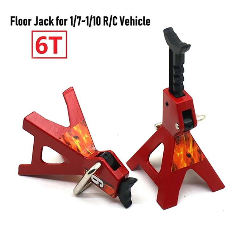 

6 Ton Floor Simulation Jack Stands Lift Pair Rack for Remote Toy Car Truck Tire Change Lifting Support Stand Scene Accessories