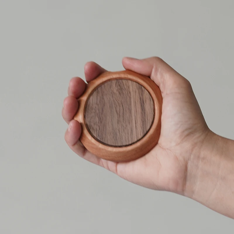 15W wooden wireless charger made of cherry wood, a stress-relieving and healing gift, creative toy for squeezing