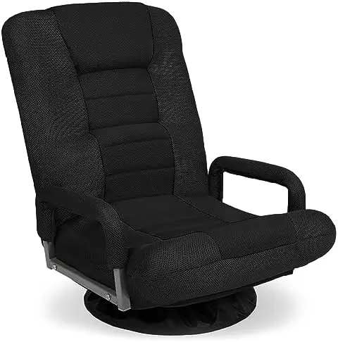 

Swivel Gaming Chair Degree Multipurpose Floor Chair Rocker for TV, Reading, Playing Video Games w/Lumbar Support, Armrest Handl