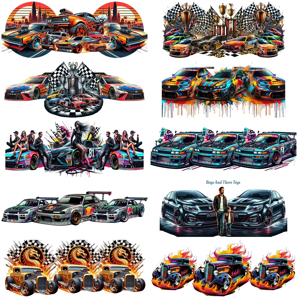 Boys Dream Versions Sport Car Transfer Decal UV DTF for 16oz Libbey DIY Gift Performance Car Selfadhesive 3D Sticker Cup Wraps