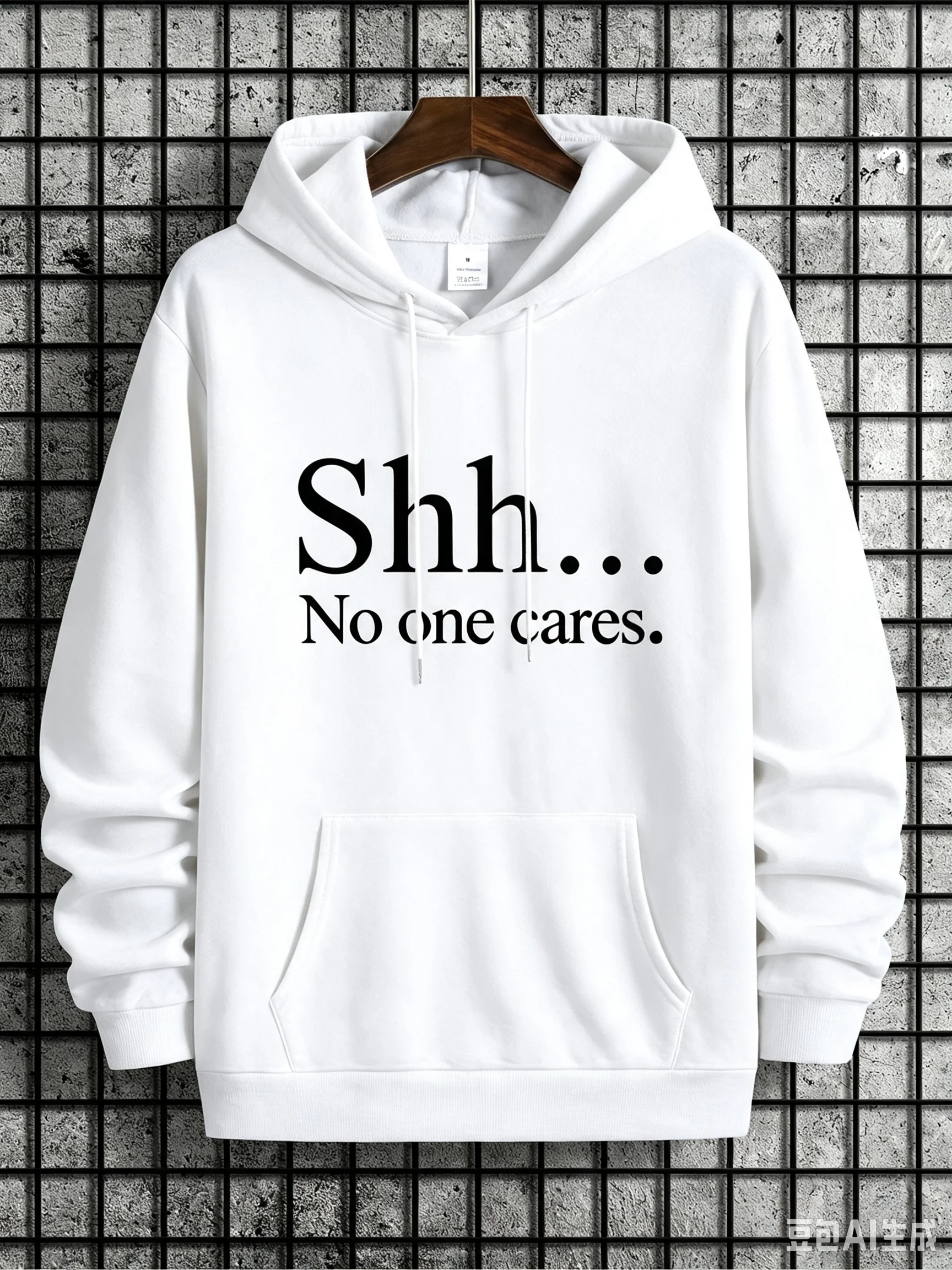Fall/Winter American-style Casual Letter-printed Hooded Top with A Relaxed and Comfortable Fit, Suitable for Daily Wear