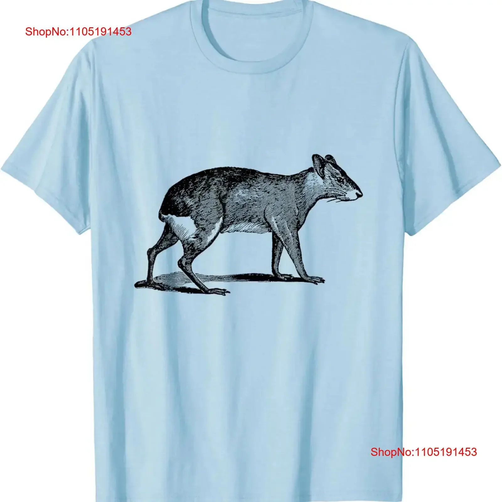 Camiseta con estampado de Cavy patagonian, ropa de calle lavada vintage, ropa ligeramente de diseñador, estirada, versátil, Unisex, moda elegante