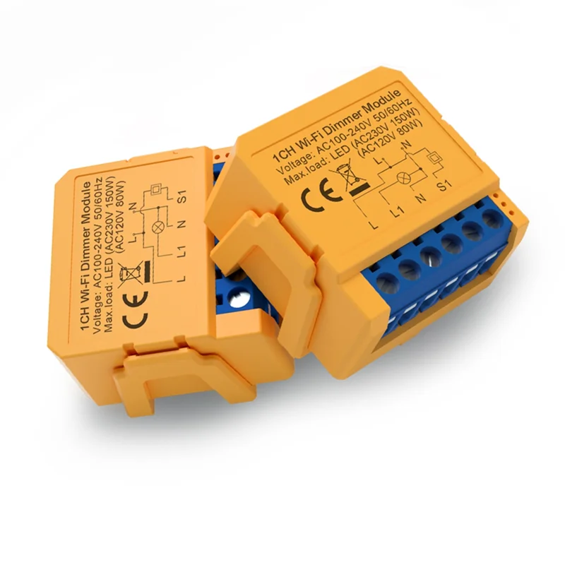 

Гениальный модуль умного диммера Tuya Wi-Fi, 1-панельный диммер, модуль переключателя света, приложение, дистанционное управление, работает с Alexa Google Home