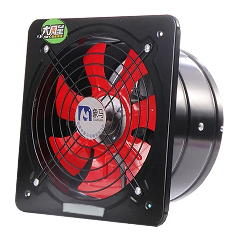 120W Clamshell Ventilator Exhaust Fan Kitchen Range Fume Household Exhaust Fan High Power Powerful Exhaust Fan 220v