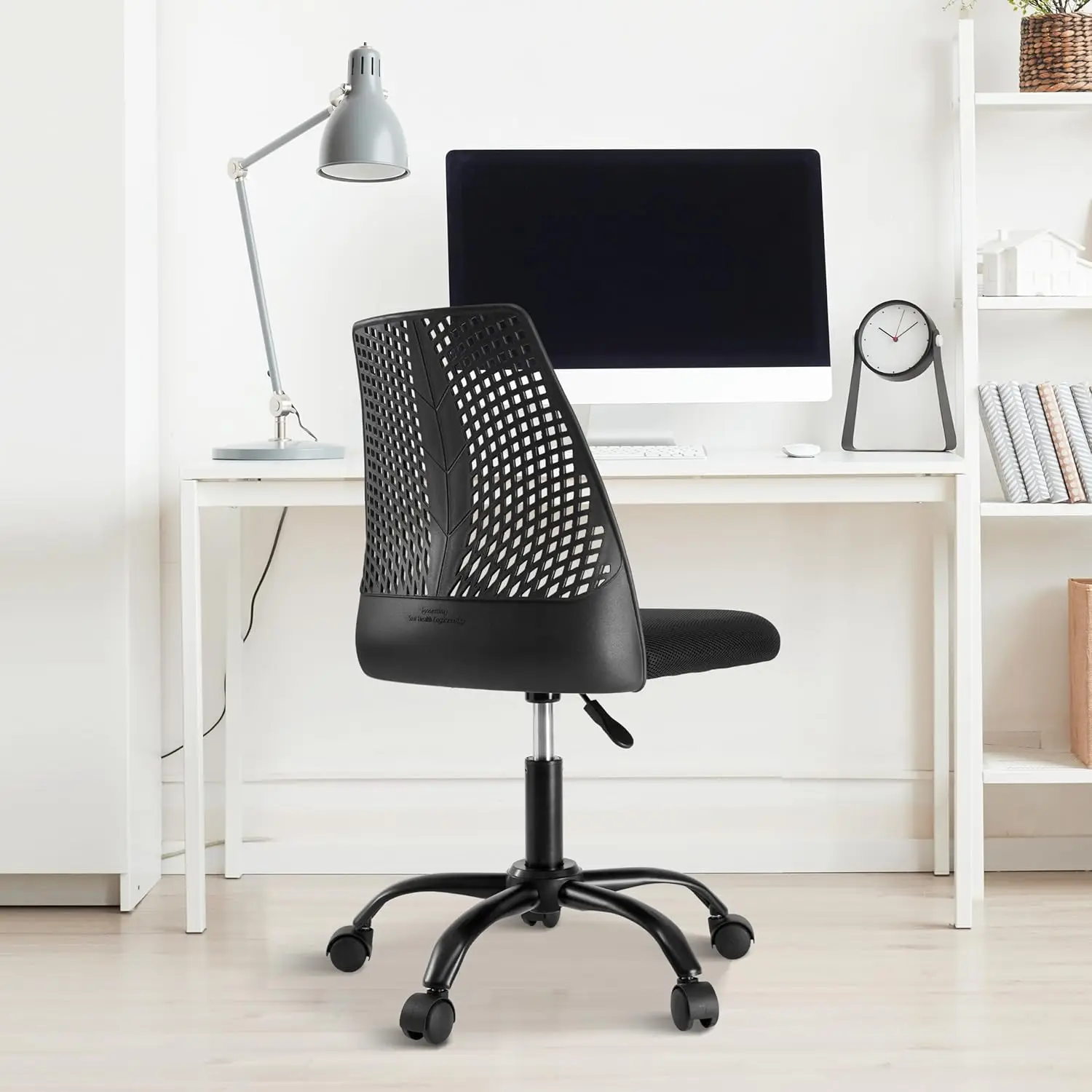 Ergonomic Office and Home Chair with Supportive Cushioning, Grey