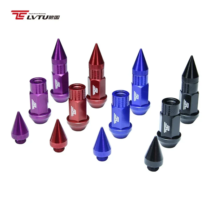 

High quality Aluminum alloy 7075 automobile nut M12X1.5 M12X1.25 for 10th FC