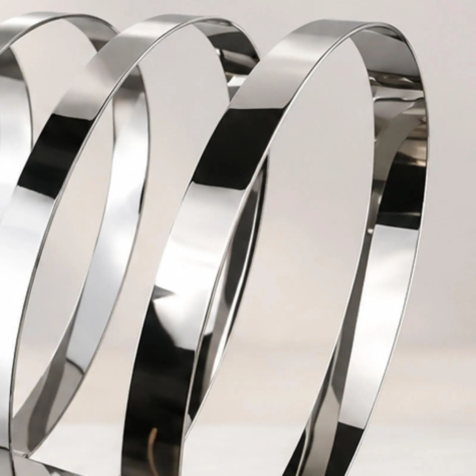 Belt Display Stand Stainless Steel Holder with Five Circular Loops for Retail Shop Countertop Organizer Rack