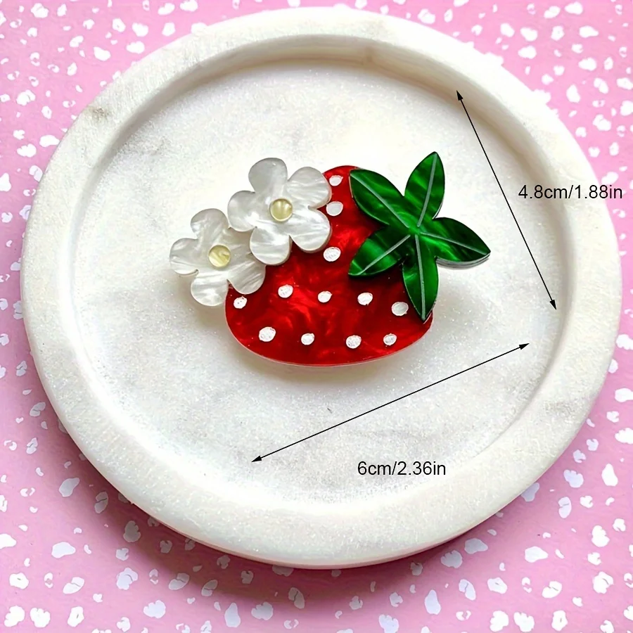 Fruits Brooches Pins Strawberry Pins Cute Fruits Lapel Pins Brooches Pin Badges for Girls Women Clothing Backpacks Jackets Hats