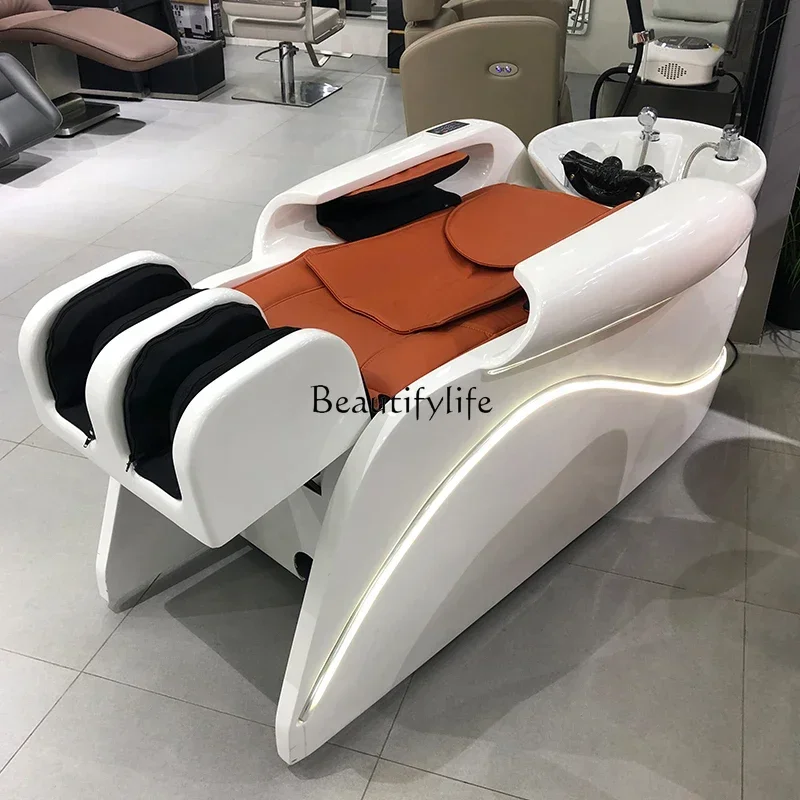 Automatic Intelligent Massage Shampoo Bed Constant Temperature Head Therapy Flushing Bed Hot Water Circulation Integrated